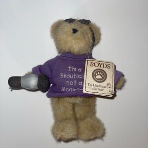 Boyds Bears Betty Bouffant Thinkin of Ya I'm A Beautician Not a Magician Plush